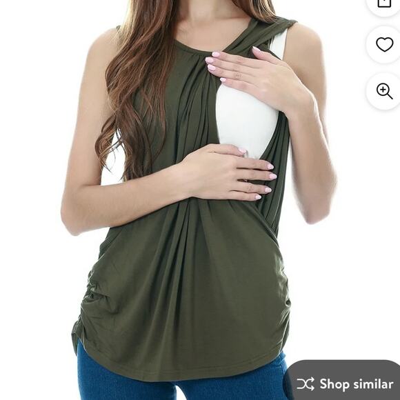 Small show size medium nursing/maternity tank top new with tags - Picture 2 of 9